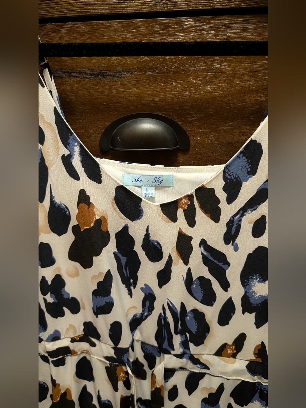 She And Sky Animal Print Dress